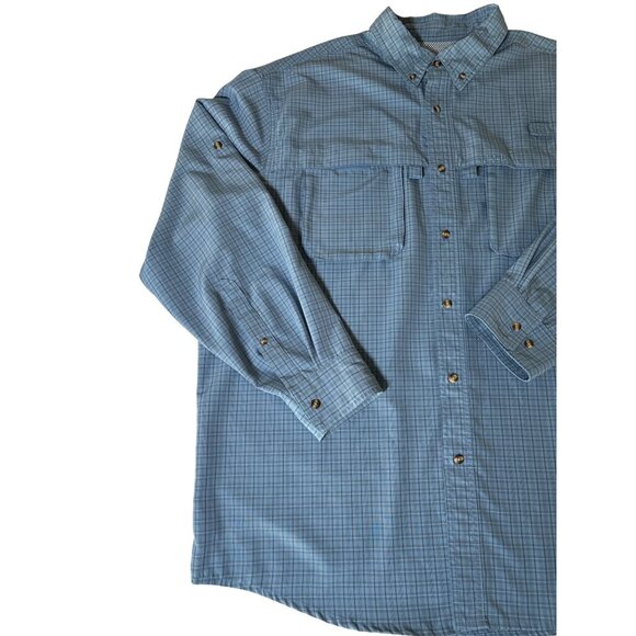 L.L. Bean Mens Shirt Size XL Tropicwear Sunblocking Mesh Pockets Outdoor Fishing - Picture 4 of 11